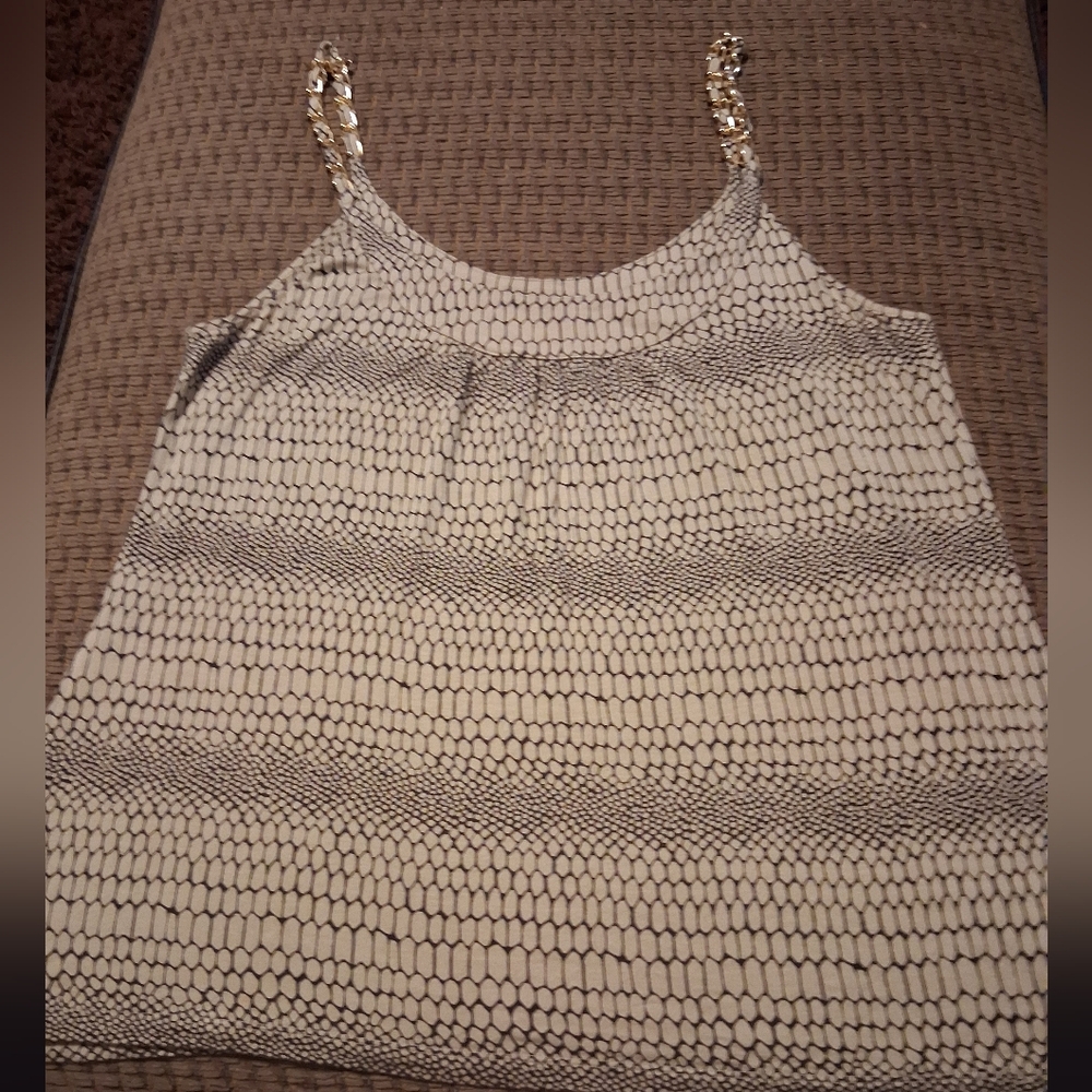 Yvoa Sleeveless Snake Print Top